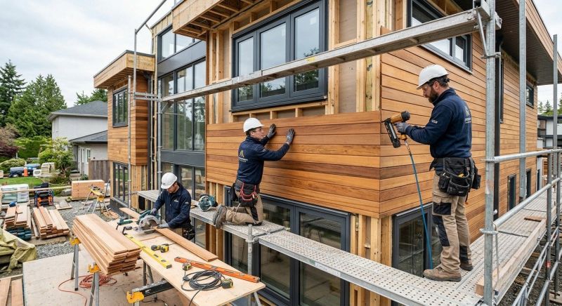 Cedar Cladding Installation in Boston, MA