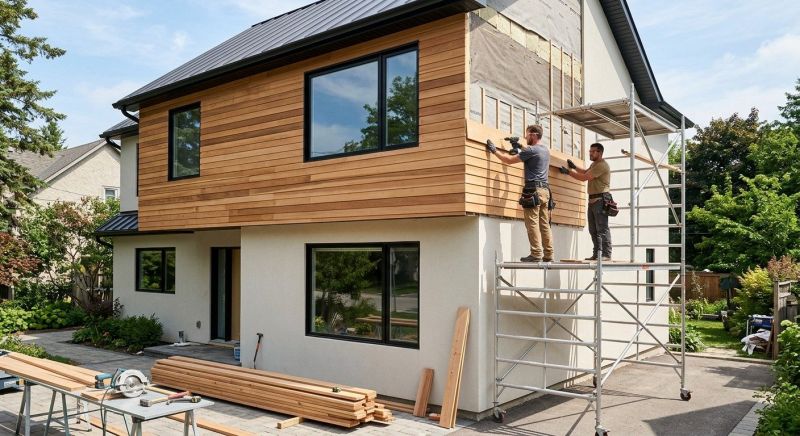 Faux Wood Siding Installation in Fairfield County, CT